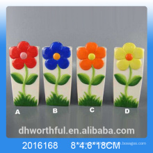 Elegant ceramic air humidifier with flower figurine